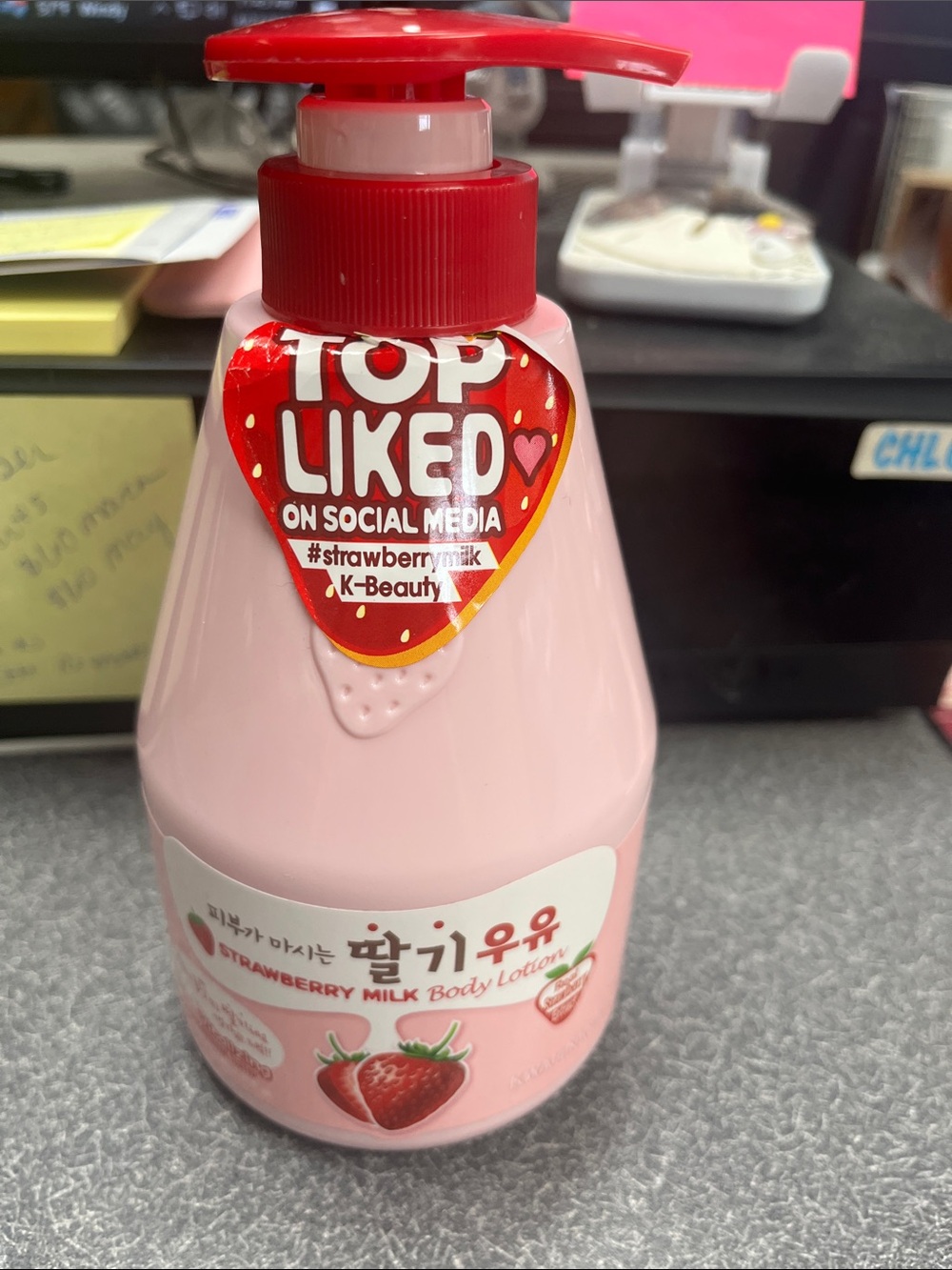 Strawberry Milk Body Lotion - Pink Pump Bottle price firm